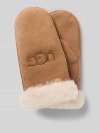 Handschoenen van lamsleer met labelstitching