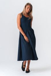 Hanna jurk - donkerblauw
