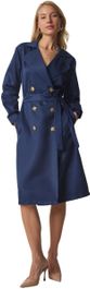 Dames trenchcoat | Dubbelrij knopen en ceintuur voor een elegante pas Dames trenchcoat | Dubbelrij knopen en ceintuur voor een elegante pas