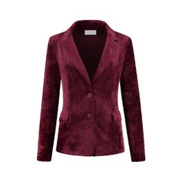 Helena hart 7425uni blazer velour midi uni wine