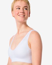Hema hema naadloze top zonder beugel wit (wit)