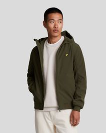 Heren fleece achter softshell jack in groen