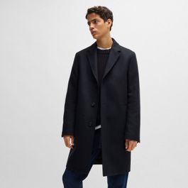 Heren hugo malte2441 regular-fit jas in donkerblauw