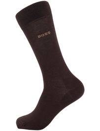Hugo boss black sokken 2-pack donkerbruin katoen