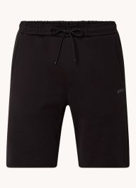 Hugo boss headlo curved straight fit korte joggingbroek met steekzakken