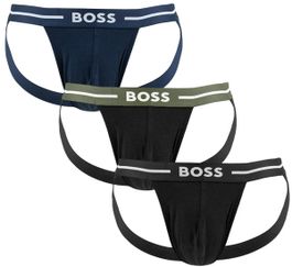 Hugo boss heren boss bold 3p jockstraps basic combi zwart