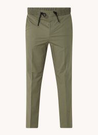 Hugo boss howie extra slim fit pantalon met elastische band en persplooi