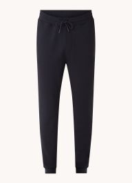 Hugo boss sestart tapered fit cropped joggingbroek met logo en steekzakken