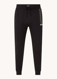 Hugo boss tapered fit joggingbroek met logo en steekzakken