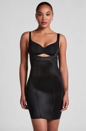 WOWENY Shapewear slip voor dames, buikcontrole, figuurvormende taille, slip onder de buik, middelgroot, ademend mesh-lijfje, Zwart en beige., L WOWENY Shapewear slip voor dames, buikcontrole, figuurvormende taille, slip onder de buik, middelgroot, ademend mesh-lijfje, Zwart en beige., L