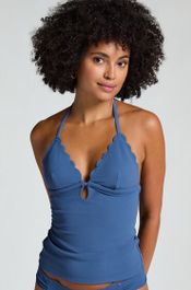 Hunkemöller shaping tankini blauw