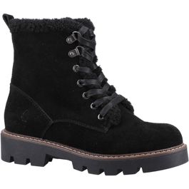 Hush puppies aurelia suède vrouwen laarzen zwart