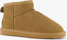 Hush puppies gevoerde suede laarsjes camel - bruin - echt leer - maat 37