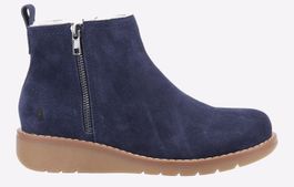 Hush puppies libby suède dames marineblauwe laarzen