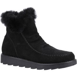 Hush puppies moira suède dames zwart laarzen