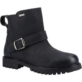 Hush puppies wakely leder dames zwart laarzen