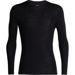 Icebreaker 175 everyday merino long sleeve crewe - black