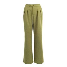 Icnk.amsterdam rechtvallend high waist pantalon groen