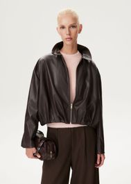 Imitatieleren bomberjack - l,xs,s - costes atelier