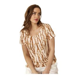 In front, dames, tops, beige, maat: xl viscose,
