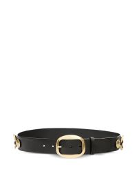 Isabel marant dara leren riem met studs - zwart
