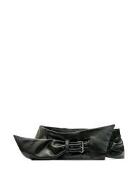 Isabel marant gedrapeerde riem - 01bk black