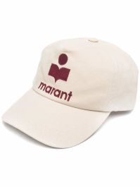 Isabel marant pet met geborduurd logo - beige