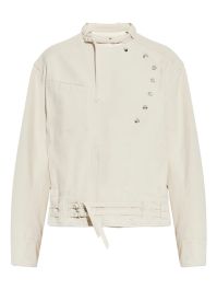 Isabel marant timea jack met knopen en ceintuur - beige