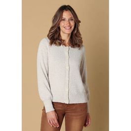 Ivy beau gebreid vest ecru