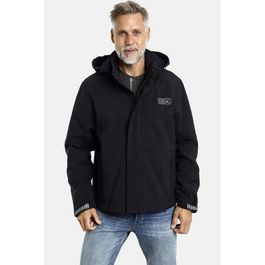 Jan vanderstorm softshell jas plus size menne zwart