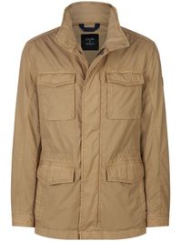 Beige Jas 100% katoen staande kraag van louis sayn beige
