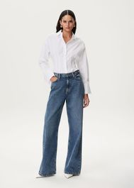 Jazz - wide leg jeans met logo - 25/32,26/32,26/34 - costes jeans