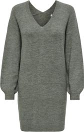 Jdy jdyelanora l/s v-neck dress knt noos dames jurk - maat xs