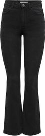Jdy jdynewflora hw flared dg30 dnm noos dames jeans - maat w27 x l32