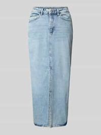 Jeansrok met loopsplit, model 'jaf'