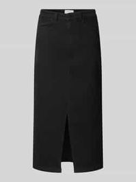 Jeansrok met loopsplit, model 'kath'