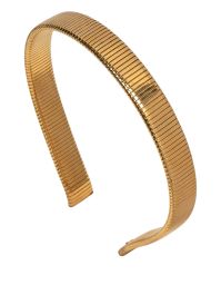 Gouden Jennifer behr lena geribbelde haarband - goud