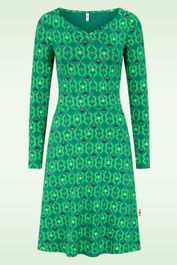 Jersey jurk froggy queen in fountain dreams groen