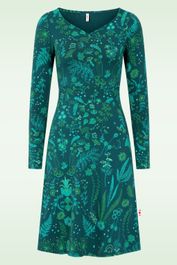 Jersey jurk froggy queen in magical nightwalk groen