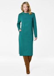 Jersey jurk met steekzakken - donkergroen - gr. 23 van goldner fashion