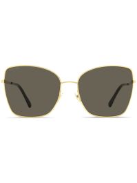 Jimmy choo eyewear zonnebril met oversized montuur - bruin