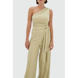 Josh v fitted jumpsuit lichtgroen - Groen