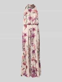 Jumpsuit met halter in een all-over look