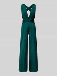 Groene Jumpsuit met v-hals