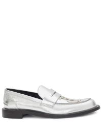 Jw anderson loafers met logopatch - zilver