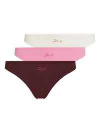 Karl lagerfeld drie strings met logodetail - rood