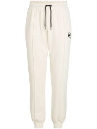 Karl lagerfeld ikon gesmockte trainingsbroek - wit