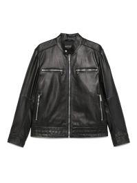 Karl lagerfeld leren jack - zwart
