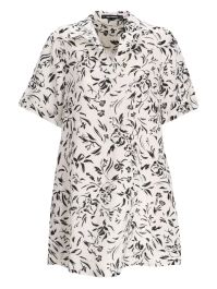 Karl lagerfeld mini-jurk met bloemenprint - wit