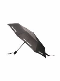 Karl lagerfeld paraplu met logoprint - zwart